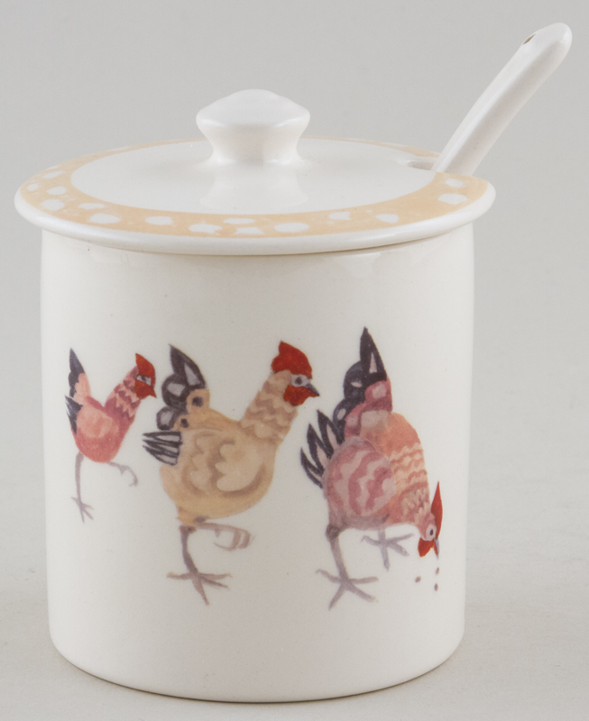 Jam or Preserve Pot with Spoon